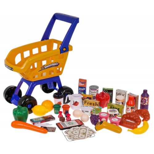 MEGA supermarket s nákupným košíkom + príslušenstvom