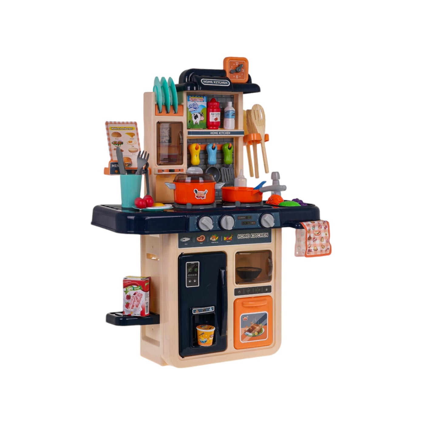 Kuchynská kuchynka s funkciou svetla, zvuku, vody a pary 42 kusov.