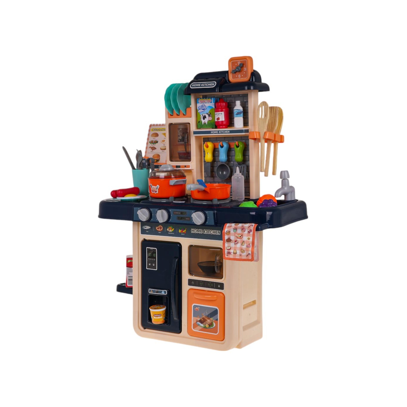 Kuchynská kuchynka s funkciou svetla, zvuku, vody a pary 42 kusov.