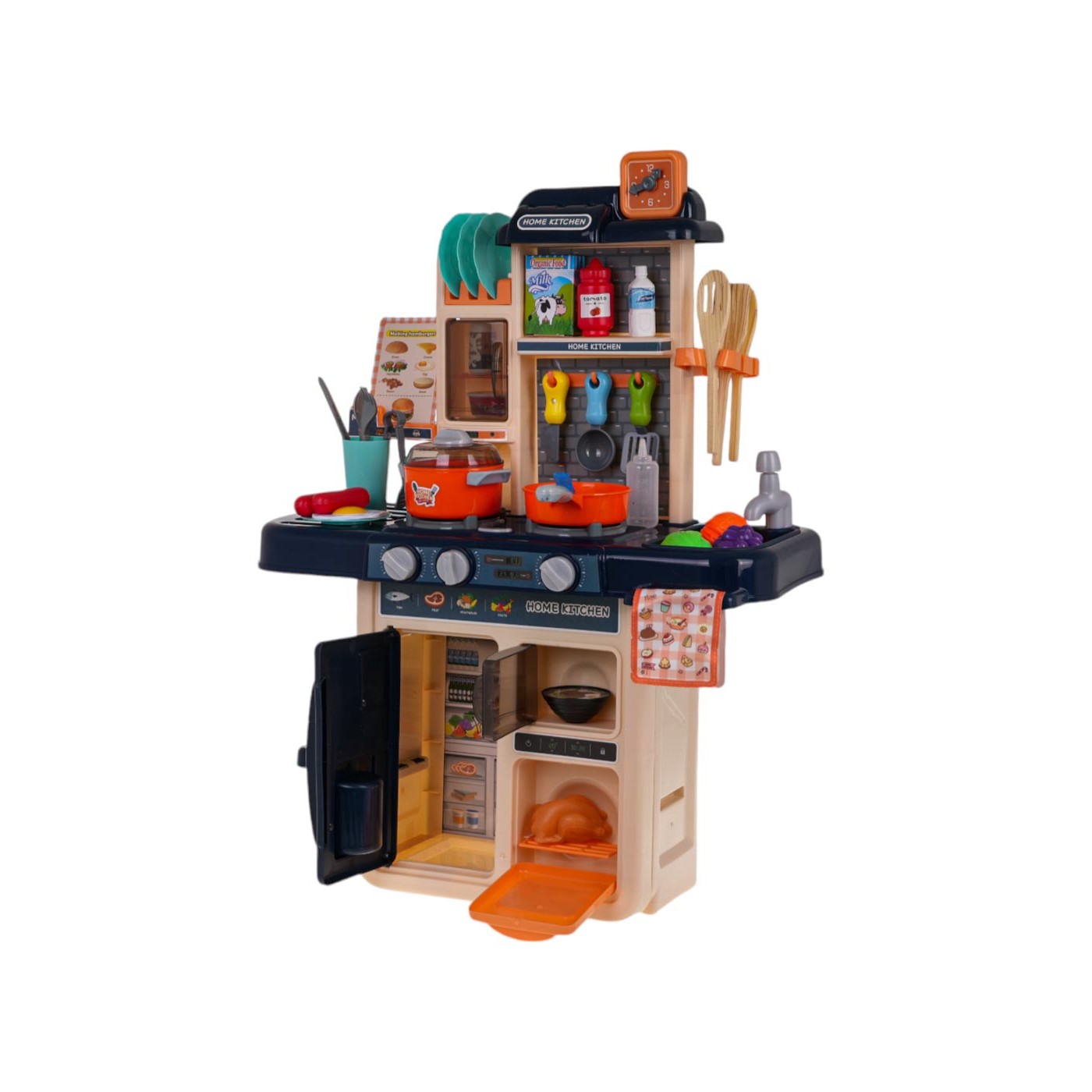 Kuchynská kuchynka s funkciou svetla, zvuku, vody a pary 42 kusov.