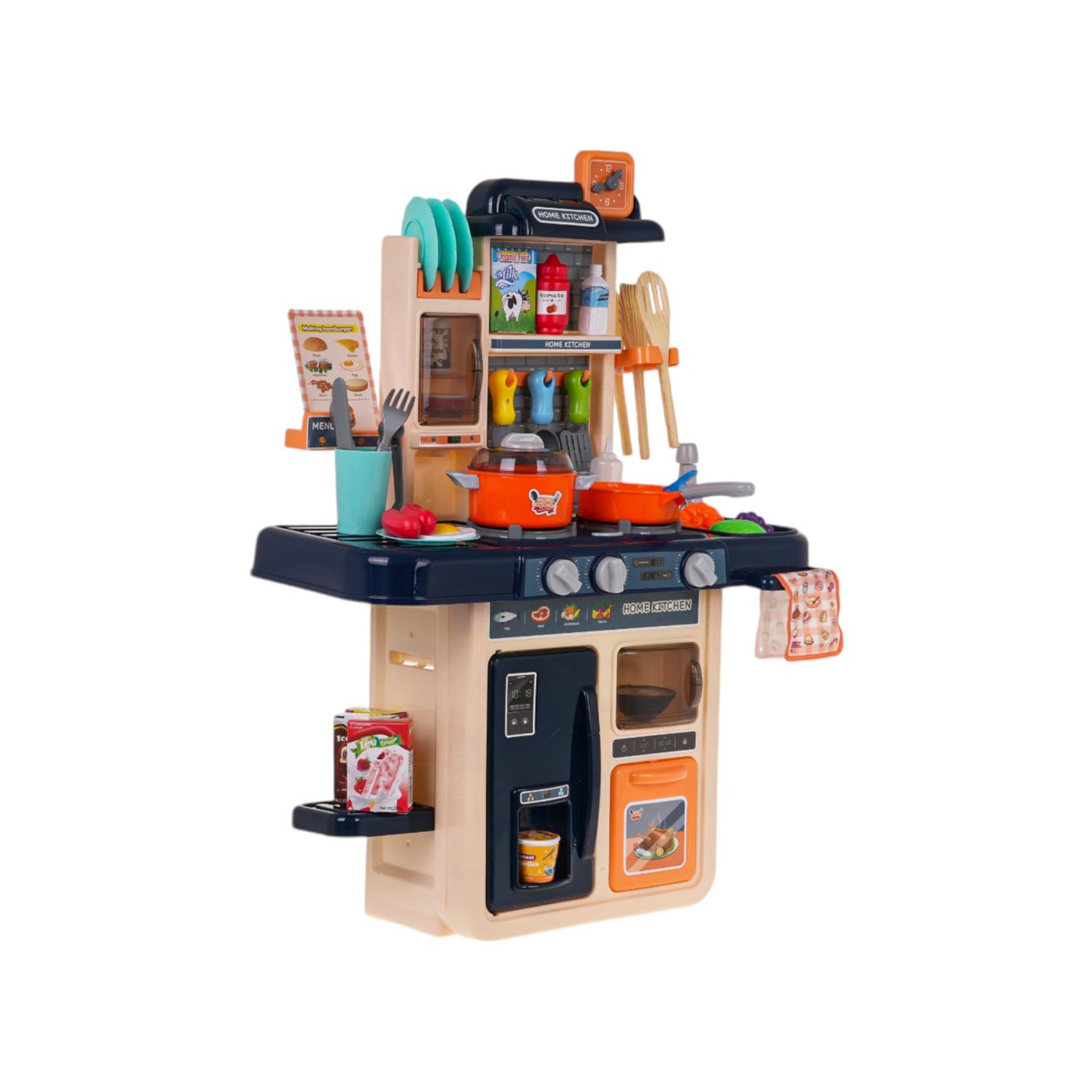 Kuchynská kuchynka s funkciou svetla, zvuku, vody a pary 42 kusov.