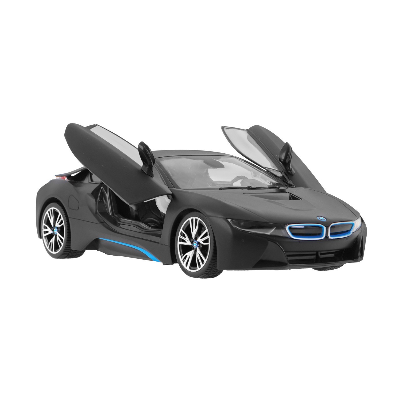 Autíčko R C BMW i8 Čierne Otváracie dvere 1 14 RASTAR