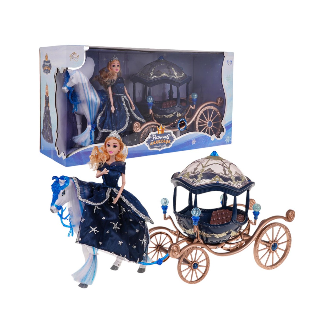 Magic Carriage with Doll Blue
