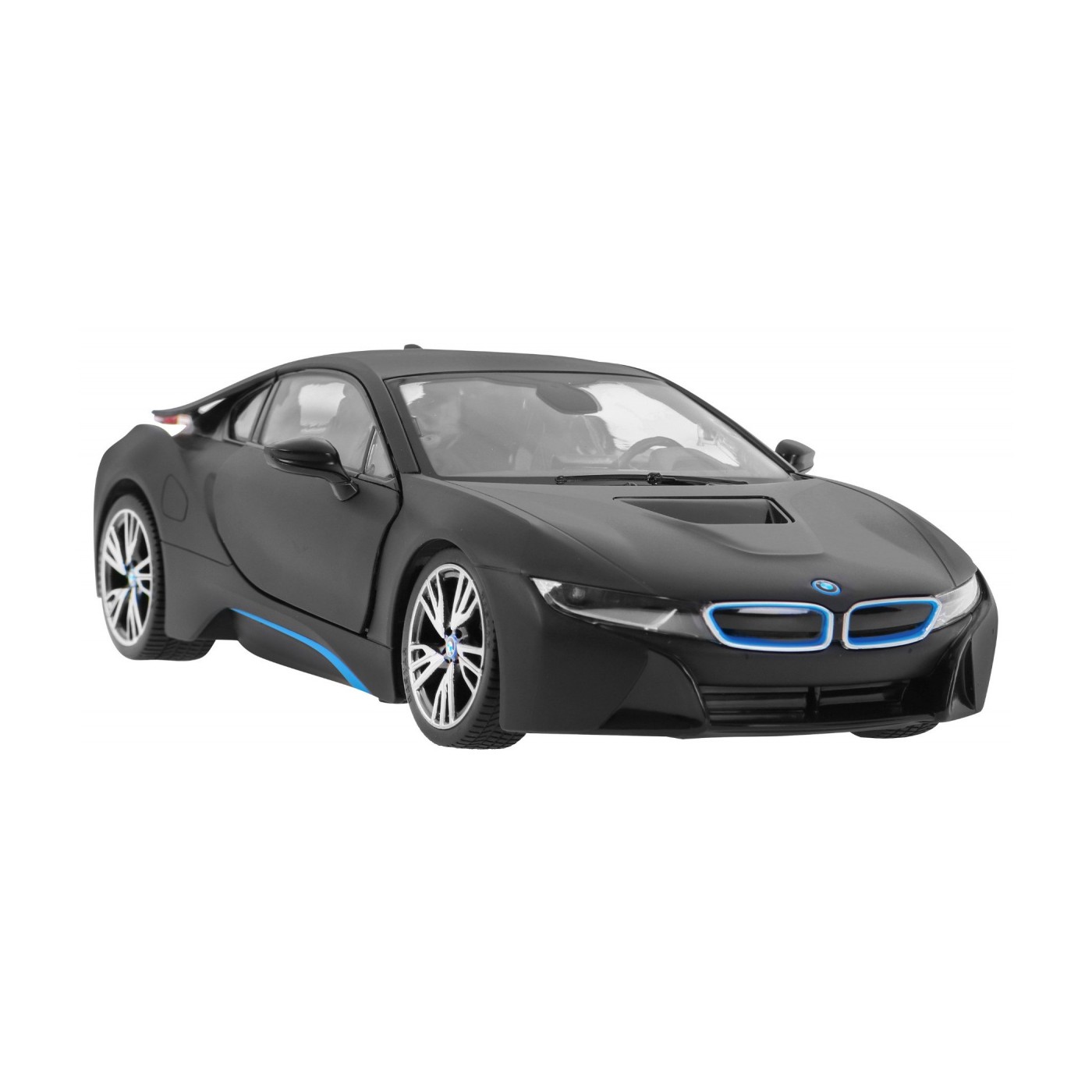 Autíčko R C BMW i8 Čierne Otváracie dvere 1 14 RASTAR