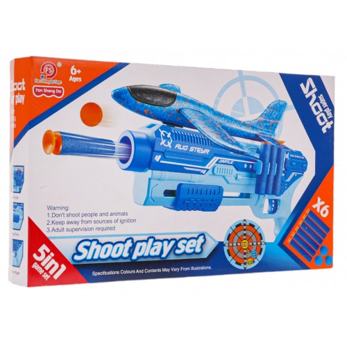Pistole 5v1 Orange Plane Launcher