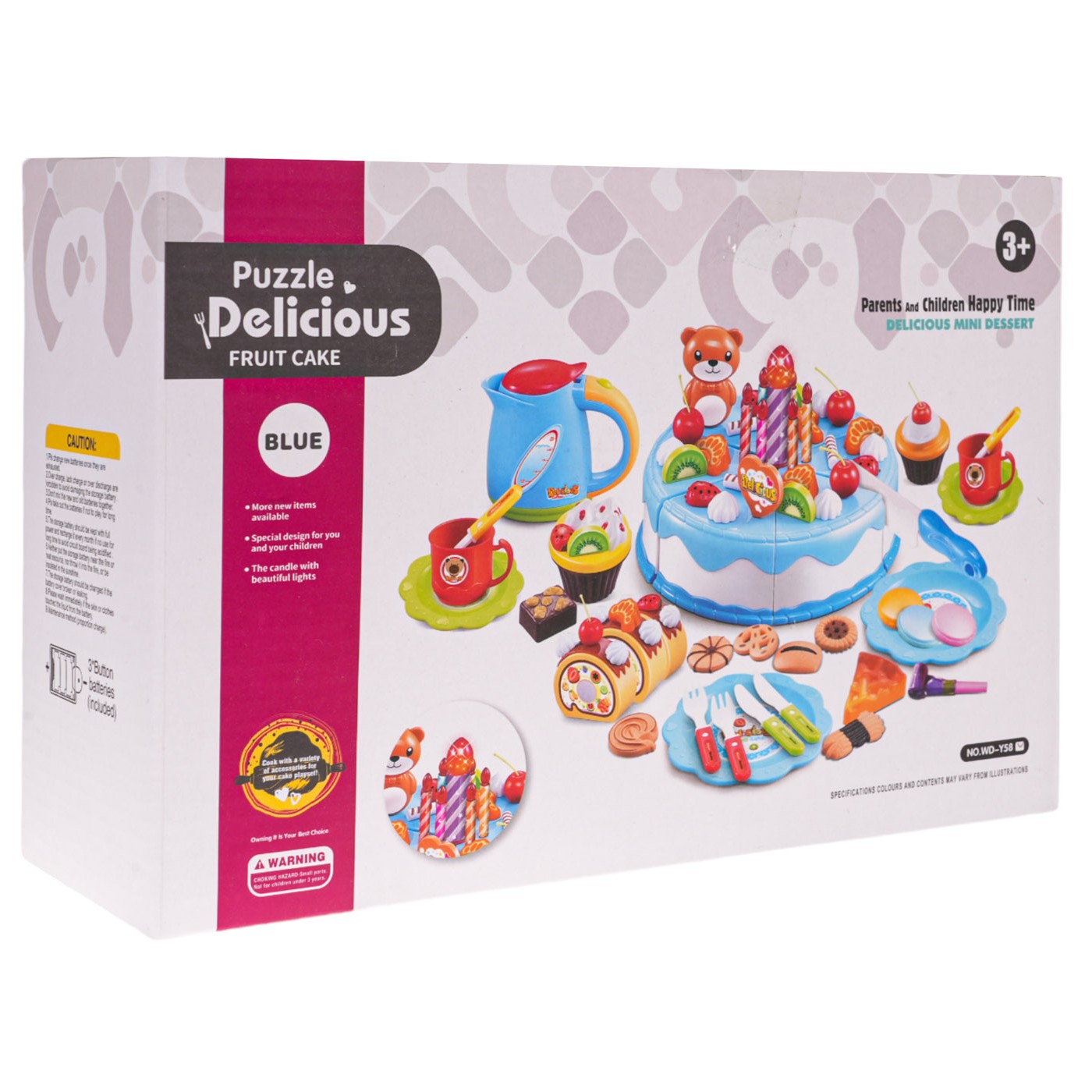 Modrá súprava na narodeninovú tortu