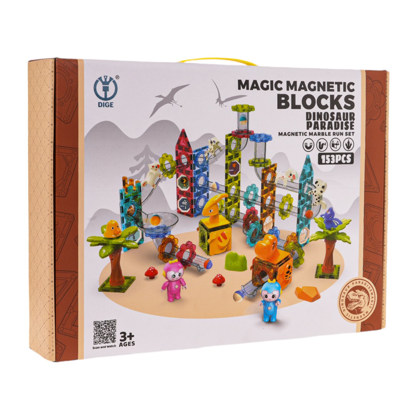 Magnetické stavebnice ZOO Ball Set 153 ks.