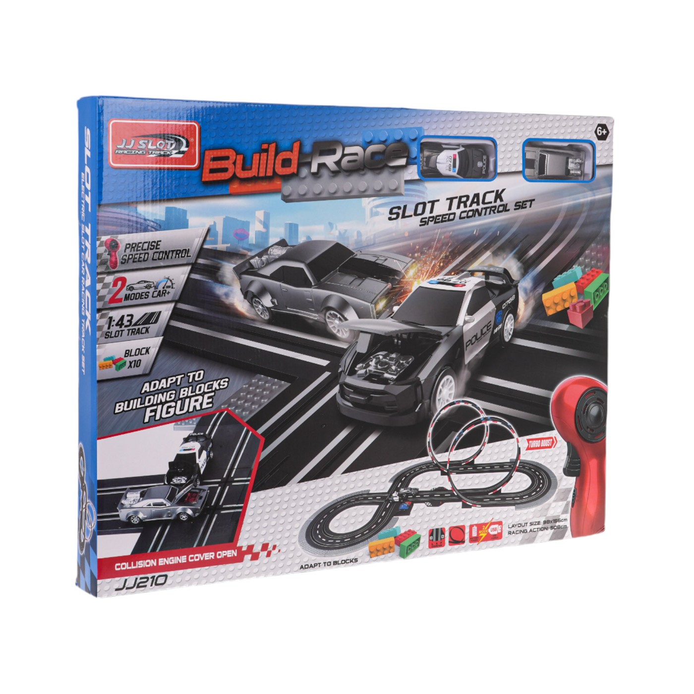 Pretekárska dráha s autami + blokmi