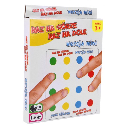 Raz na Hore Raz Dole 2v1 pre deti 3+ Zručnostná hra + Podložka s kruhmi + Cieľová doska + Mini verzia na prsty