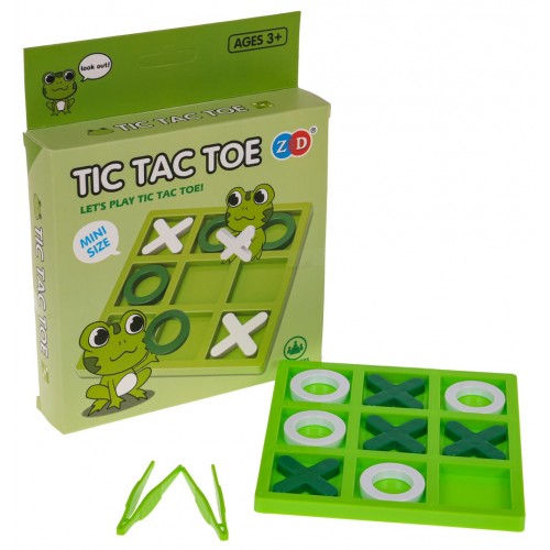 Logická hra Tic Tac Toe Verzia Frog