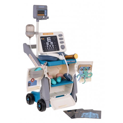 Lekársky set s EKG + príslušenstvo Modrá