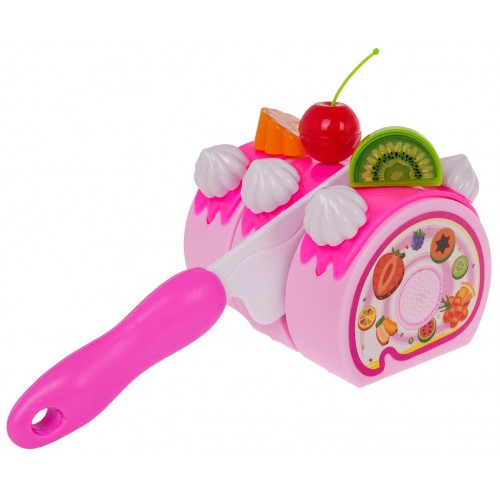 Narodeninová súprava ružovej torty