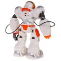 Multifunkčný oranžovo-biely R/C robot