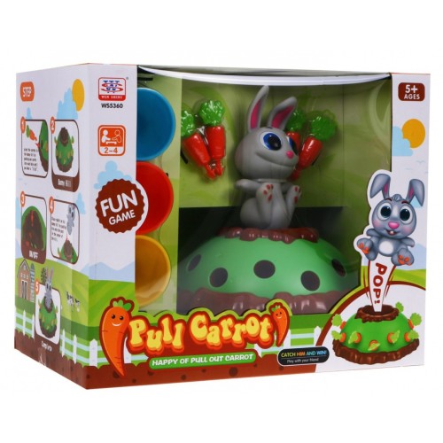 Hra Skákajúci Králik Ťahaj za Mrkvu