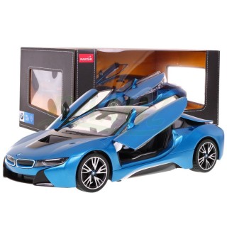 BMW i8 modré RASTAR model 1:14 Diaľkovo ovládané auto + ovládač 2,4 GHz