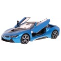 BMW i8 modré RASTAR model 1:14 Diaľkovo ovládané auto + ovládač 2,4 GHz
