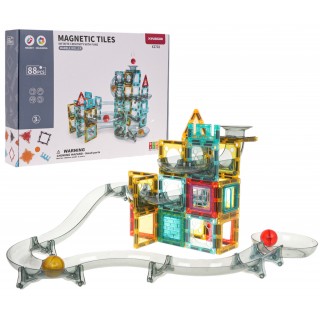 Magnetické bloky Guľôčková dráha 88 ks.