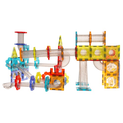 Súprava magnetických stavebných blokov svetelných guličiek 228 ks.