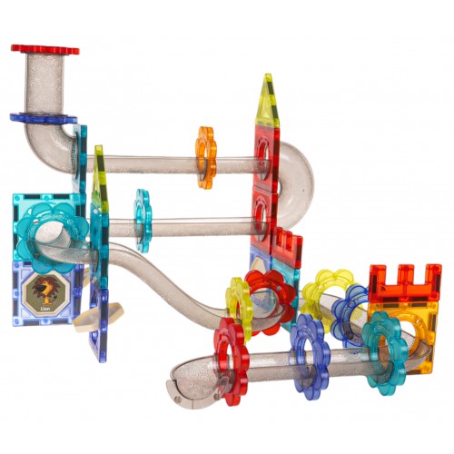 Súprava magnetických stavebných blokov svetelných guličiek 228 ks.