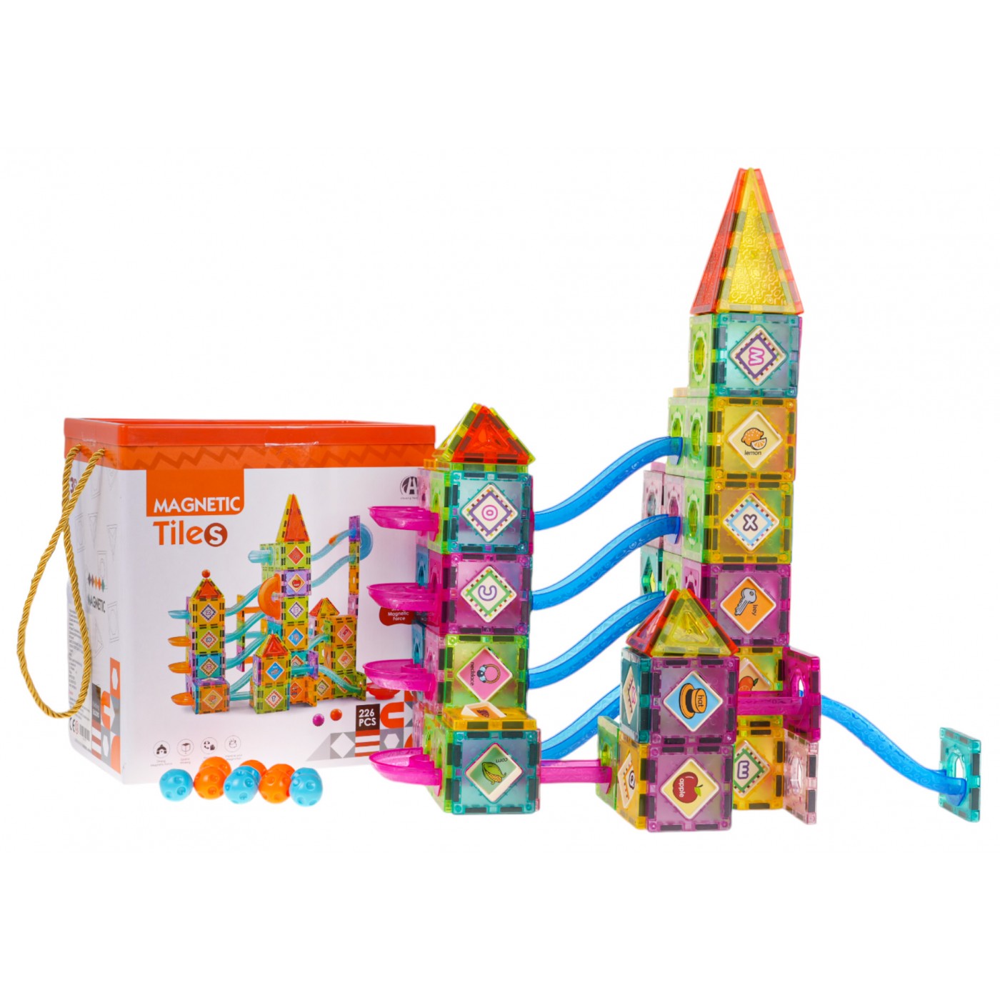 Magnetické bloky Castle Track Ball 226 ks.