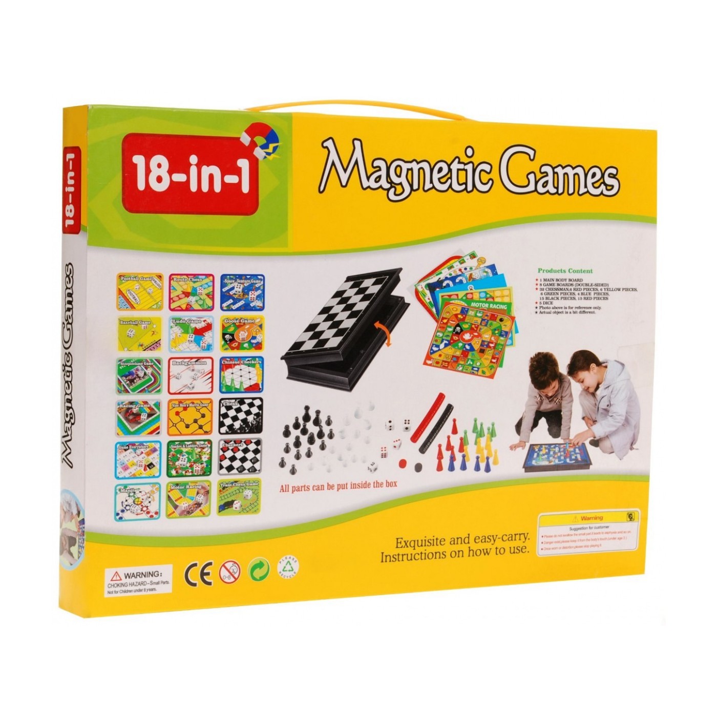 Obrovská sada magnetických Stolových hier 18v1 pre deti a dospelých + Príslušenstvo