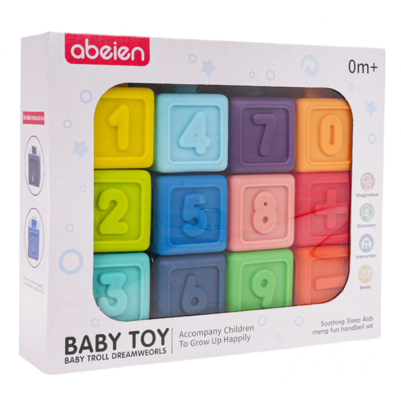 Sada gumených blokov matematických operácií