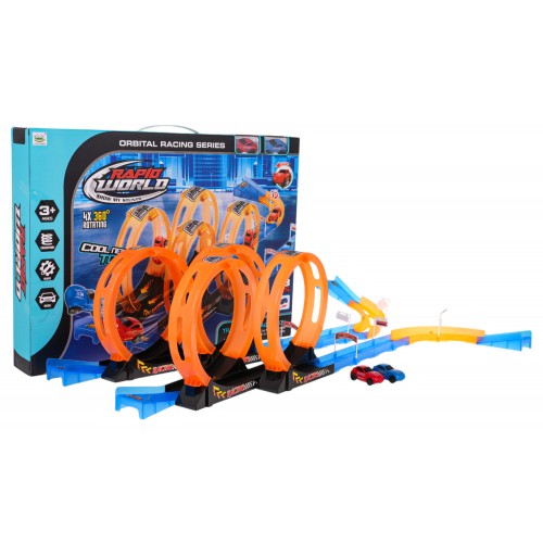 Burning Loop Závodná dráha + Autá 38 kusov.