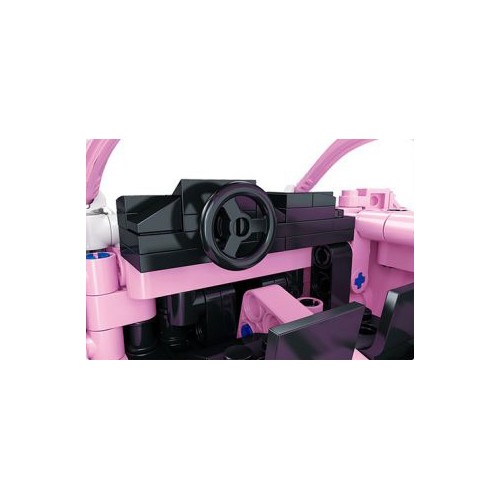 Sada ružových kociek na športové autá 652 ks.