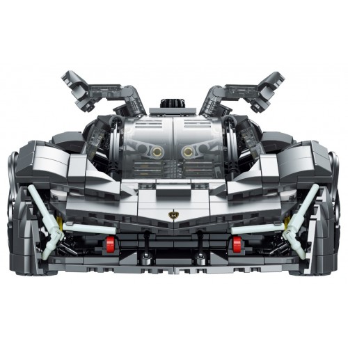 Sada blokov do športového auta v sivej farbe 1512 ks.