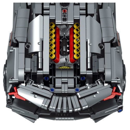 Sada blokov do športového auta v sivej farbe 1512 ks.