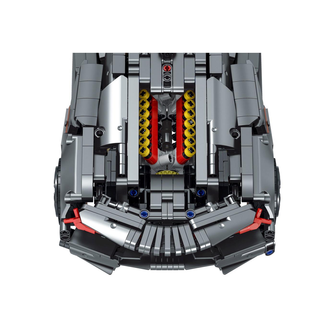 Sada blokov do športového auta v sivej farbe 1512 ks.