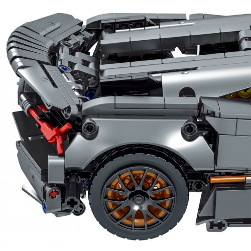 Sada blokov do športového auta v sivej farbe 1512 ks.