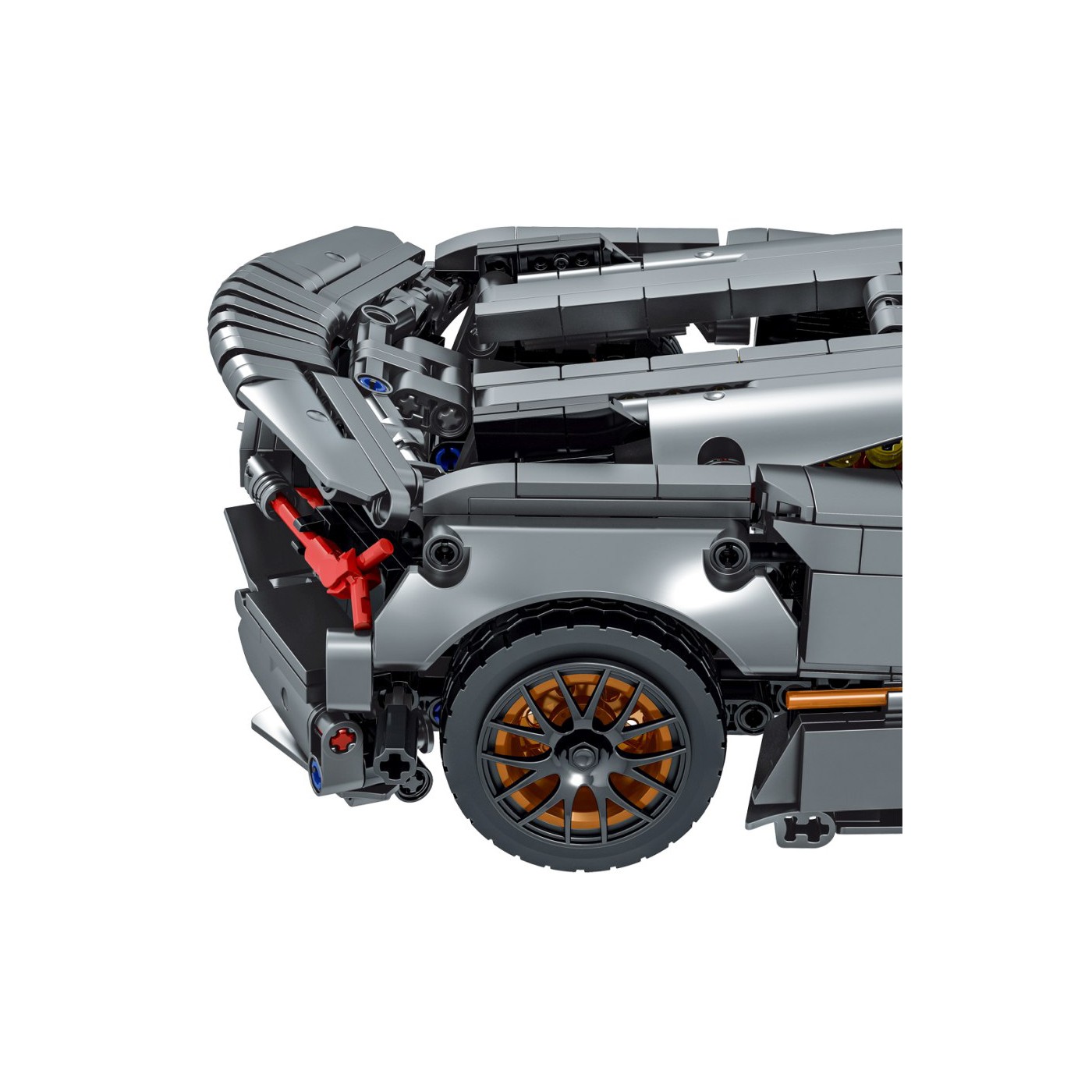 Sada blokov do športového auta v sivej farbe 1512 ks.