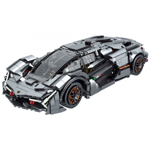 Sada blokov do športového auta v sivej farbe 1512 ks.