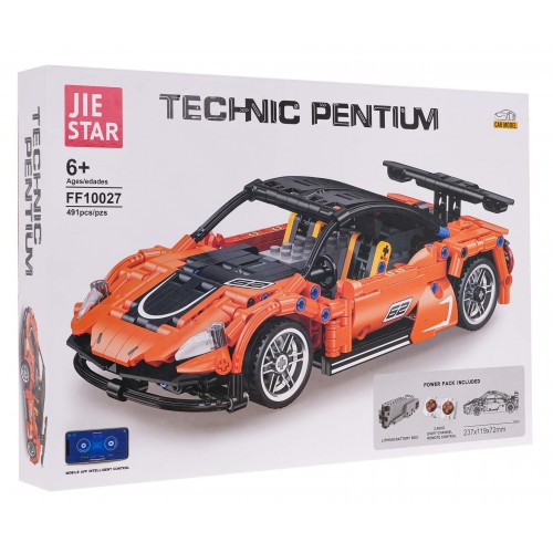 Sada športových blokov do auta 491 ks. Oranžová