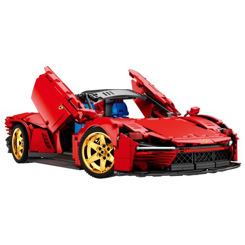 Červená sada blokov do športových áut 1958 ks.