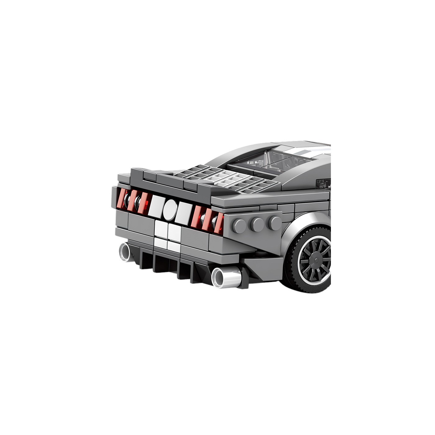 Sada blokov do športového auta v sivej farbe 476 ks.