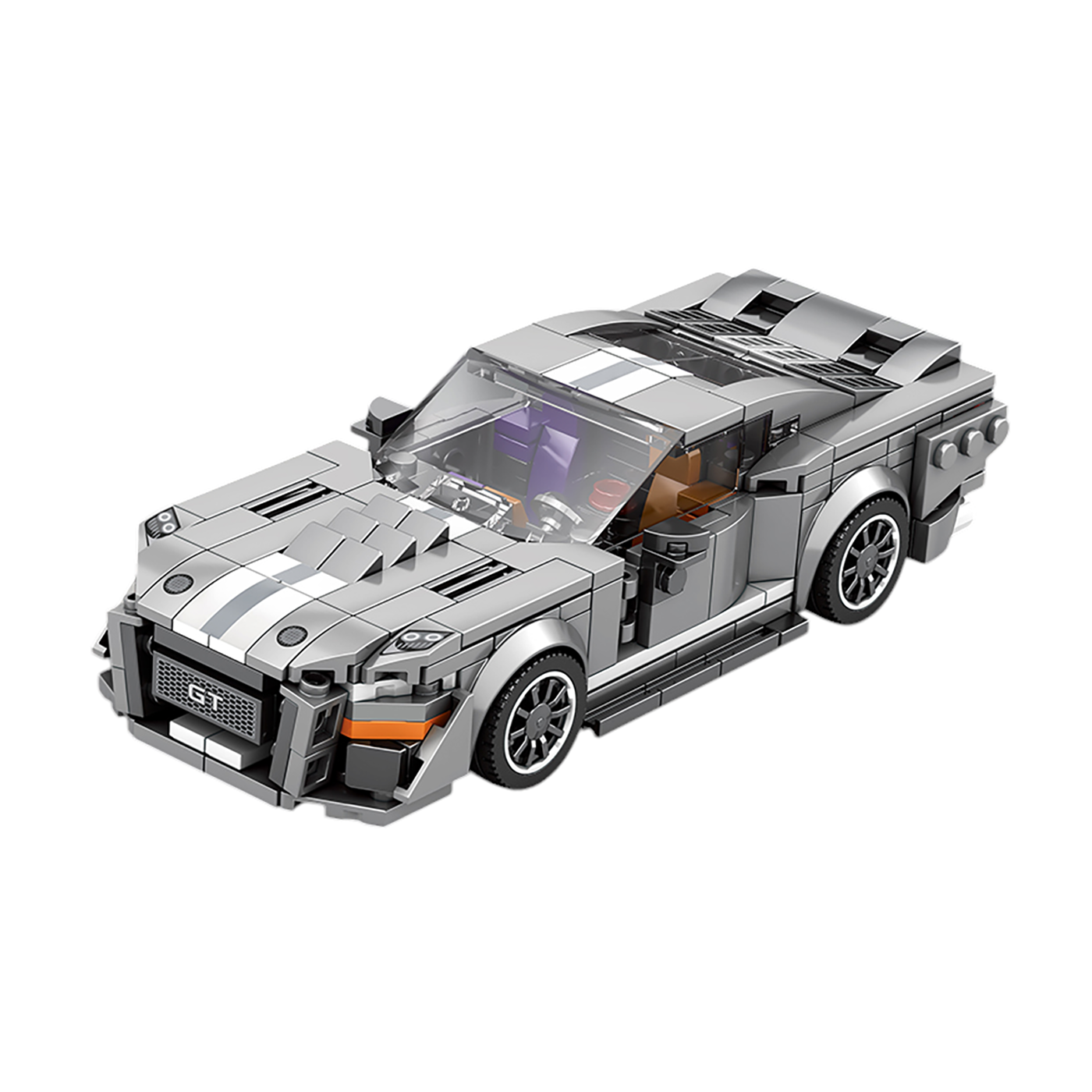 Sada blokov do športového auta v sivej farbe 476 ks.