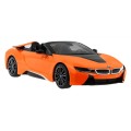 BMW i8 Roadster oranžové RASTAR model 1:12 Diaľkovo ovládané auto + ovládač 2,4 GHz