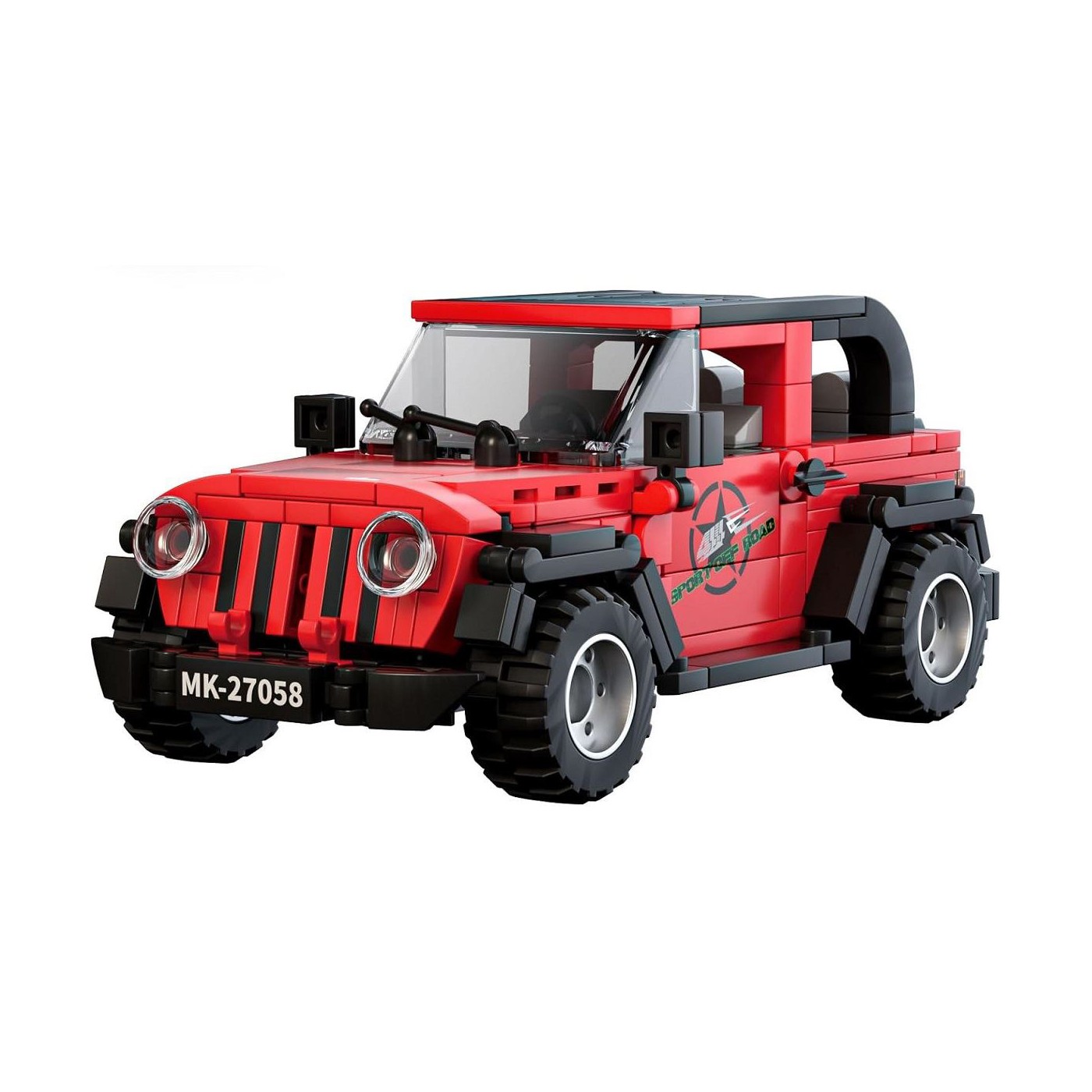 Sada autoblokov 414 kusov. Červená