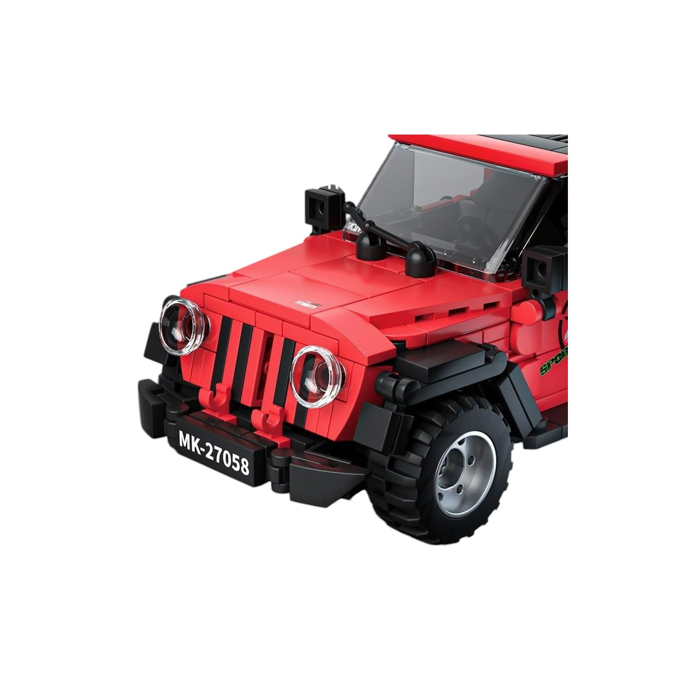 Sada autoblokov 414 kusov. Červená