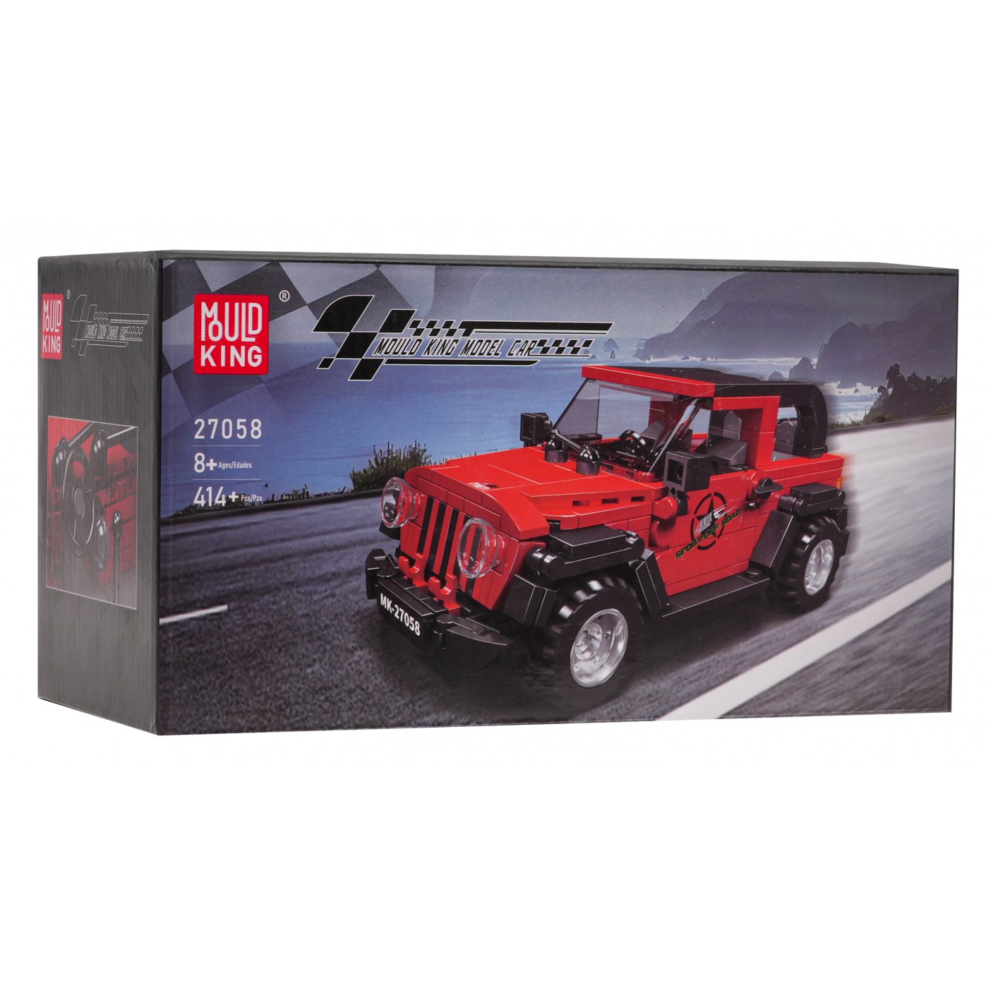 Sada autoblokov 414 kusov. Červená