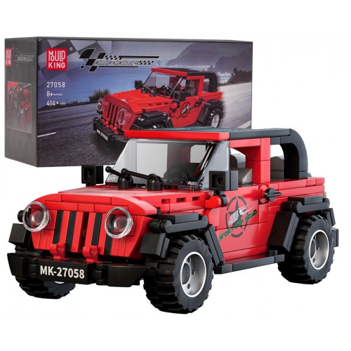 Sada autoblokov 414 kusov. Červená