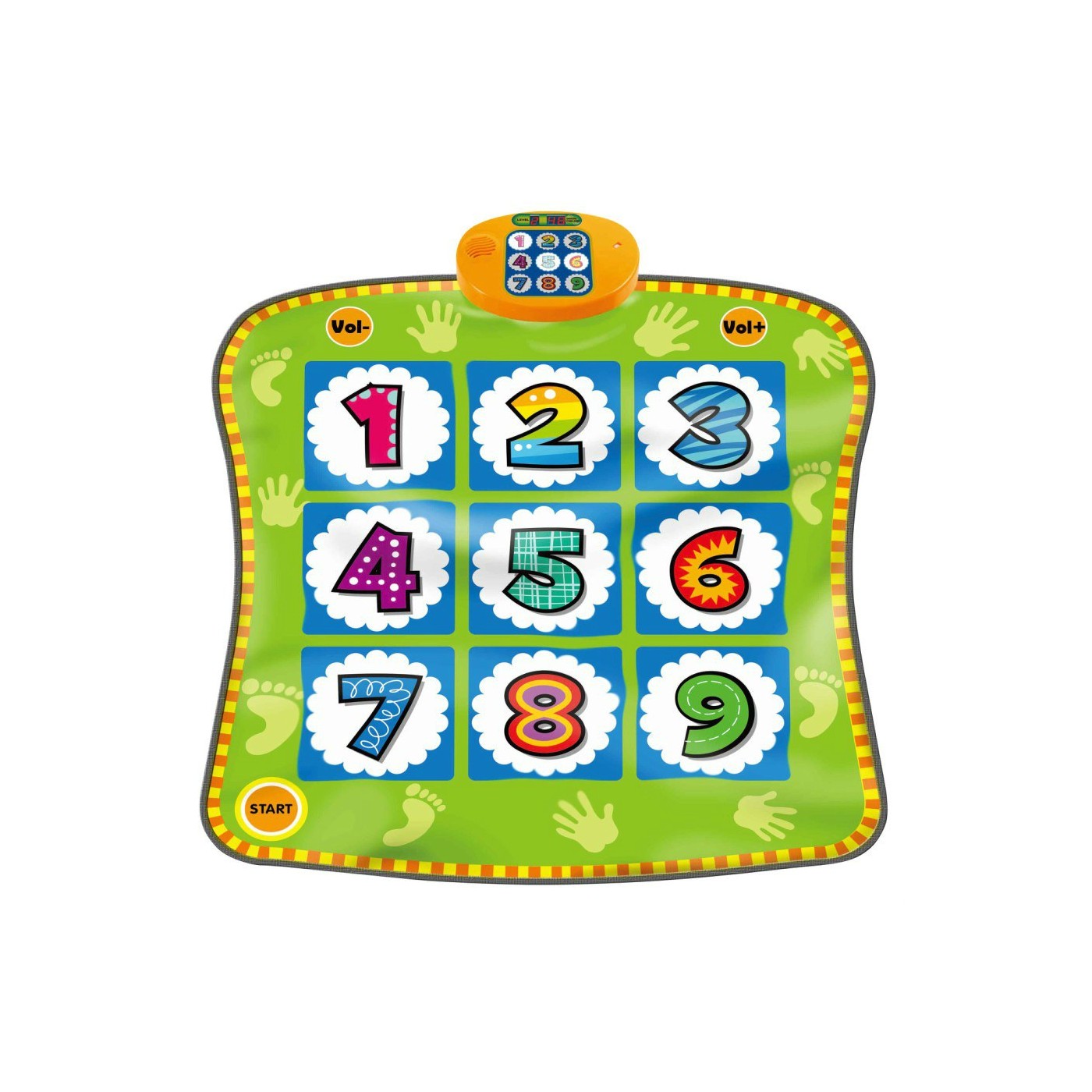 Koberec zručnostná "Čísla" pre deti 3+ Hra na udržanie rovnováhy Ruky Nohy