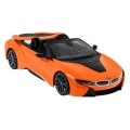 BMW i8 Roadster oranžové RASTAR model 1:12 Diaľkovo ovládané auto + ovládač 2,4 GHz