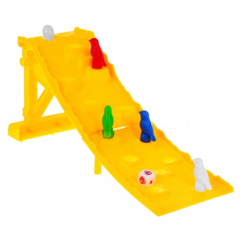 Stolová hra "Padajúce vajíčko" pre deti 3+ Preteky vtáčikov + 4 figúrky + Hracia kocka + Figúrka vajíčka