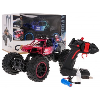 REAL ROCK Crawler s funkciou Smoke R/C Red