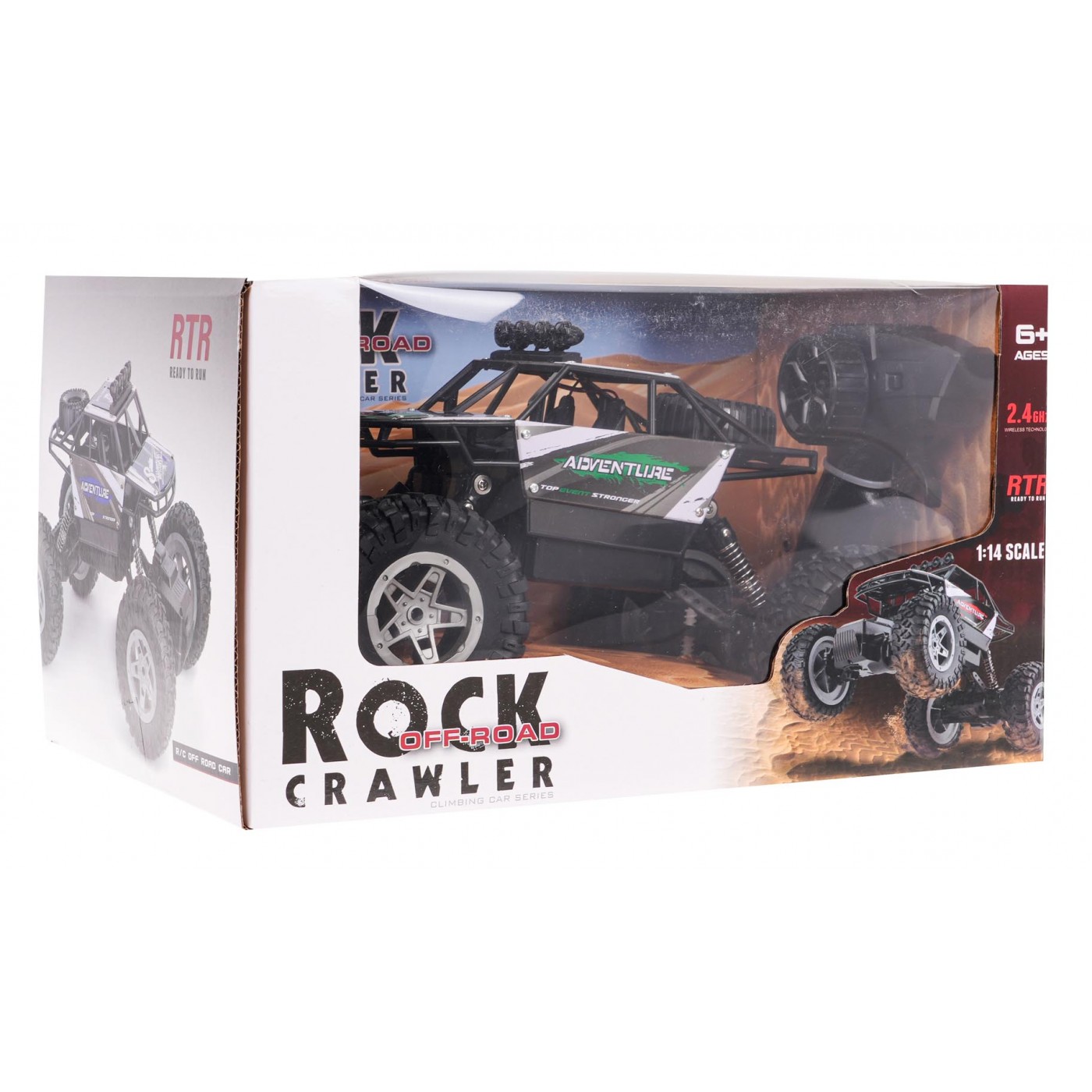 Crawler 1:14 Rock SHAKE R/C Zelená