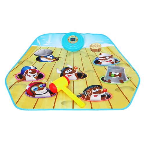 Zručnostná hra "Zlikviduj krtka" pre deti 3+ Interaktívna podložka + Kladivo + Triafanie do cieľa