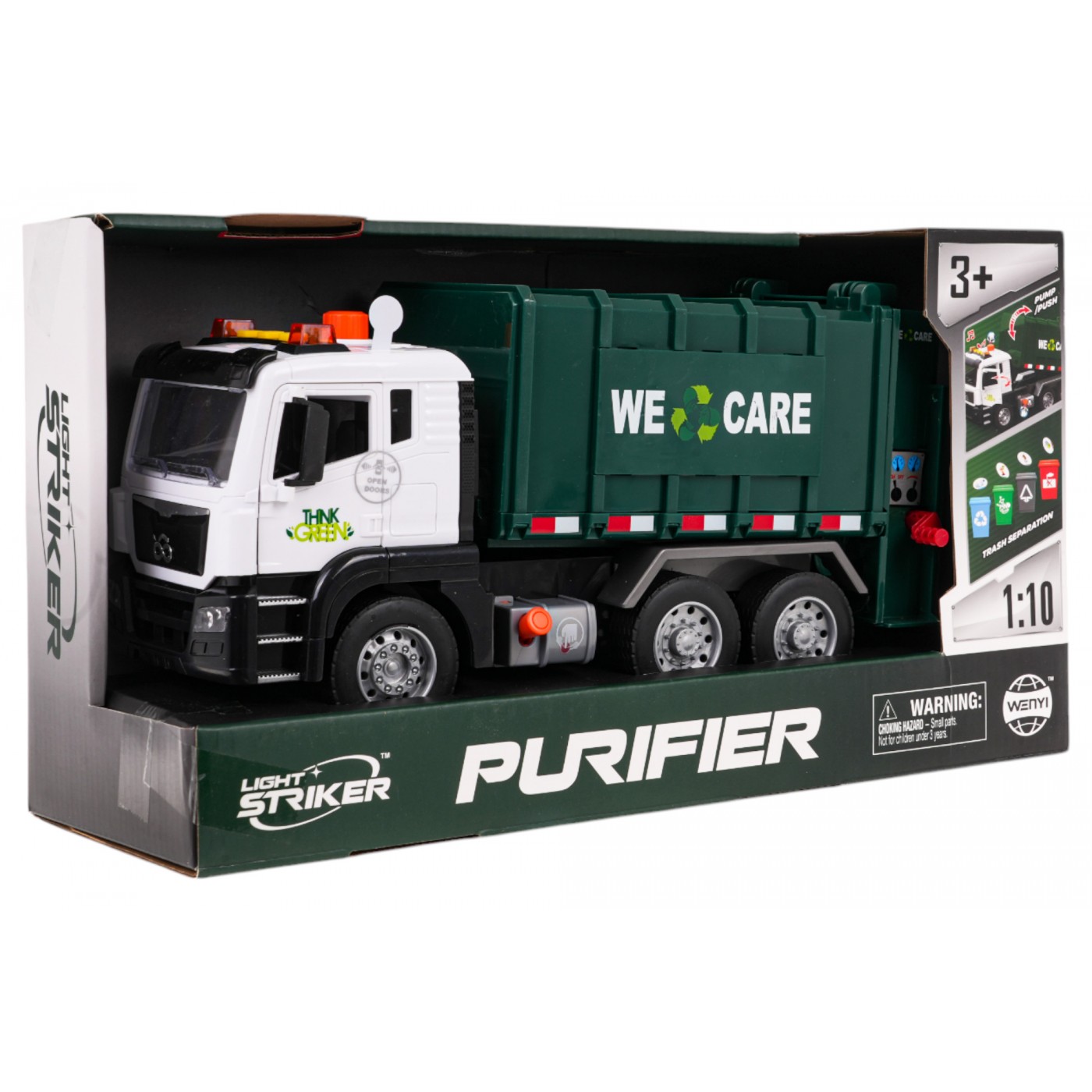 Smetiarske auto so svetelnou a zvukovou funkciou